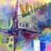 Original Abstract Painting, Modern Inspirational Art on Canvas, "St. Brigid's Cross"