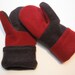Wool Mittens.  Made from recycled wool sweaters.  Adult size.  Ready to ship.  Eco-Friendly.