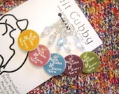 Keep Calm Carry YARN NON SNAG Stitch Markers