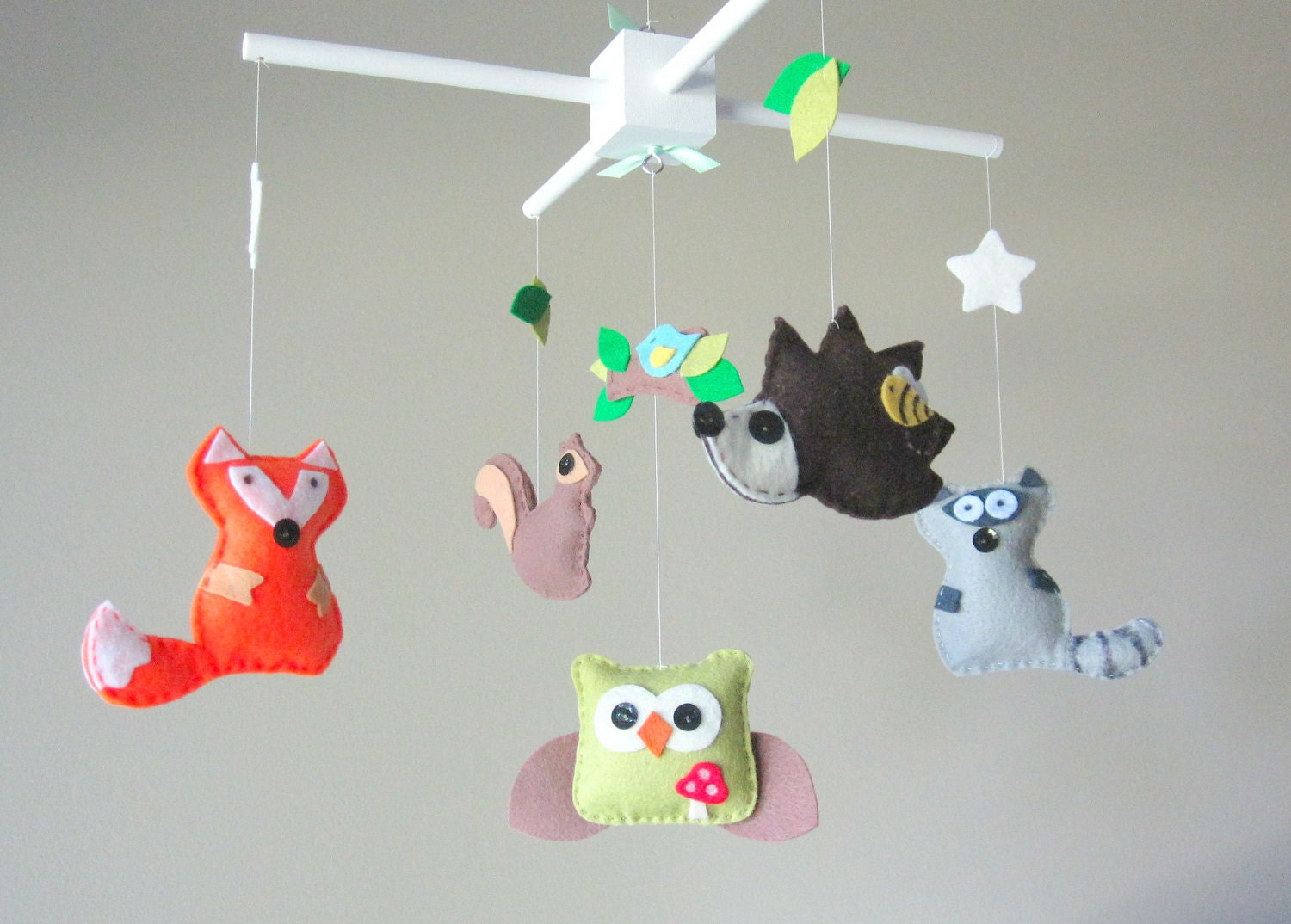 Baby Mobile - Forest Friends Mobile - Forest Creatures Mobile - Woodland Mobile - Forest Animals Mobile - Nursery Mobile