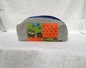 Owl linen pouch-Ready to Ship