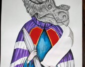 Achelousaurus Icon-8.5x11 Print