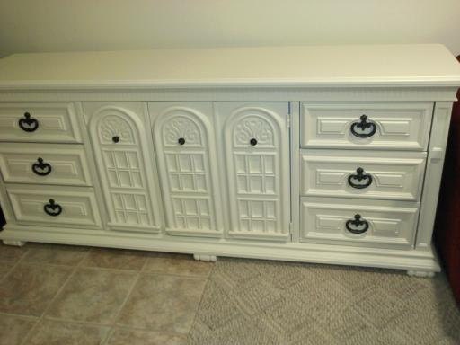 Shabby Chic Long Vintage 60s Dresser