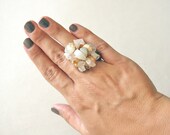Genuine Mixed Quartz Rock Ring