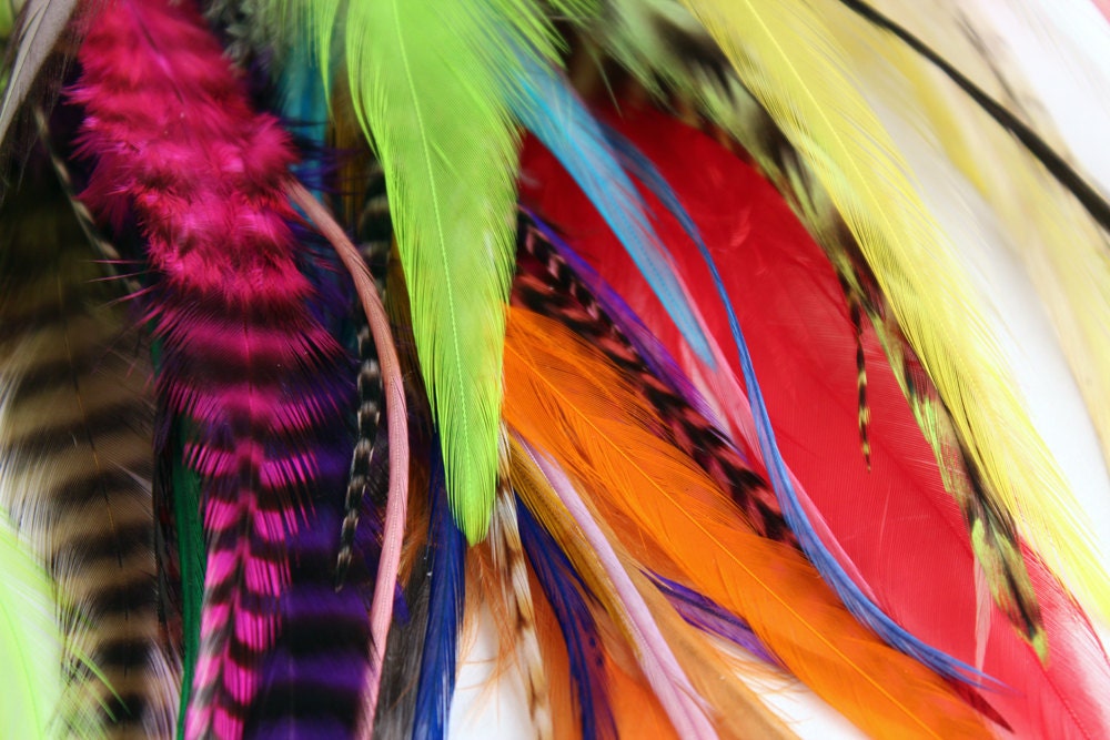 50 pack Feather Hair Extensions craft feathers by 2gether4feather