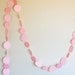Pink Paper Garland, Baby Shower Decoration, Girl baby shower, party decoration, wedding decoration, nursery decoration, 10 feet, light pink