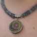 Buried Deep Within, felt and Kyanite Necklace