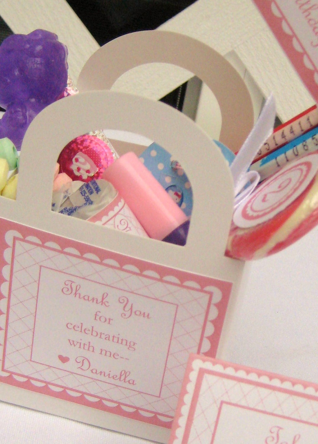 Pretty In Pink Favor Tags