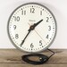 Vintage Industrial Simplex Electric Clock, Original Condition, New Period Style Fabric Cord and Wall Plug, Lovely Timeless Design