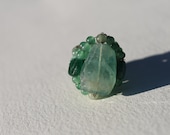 Natural Green Fluorite,Green aventurine beads, Energy Healing ring, size 7-8.5.