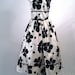 Reproduction 1950s Dress, Classic Black and White with Rick Rack