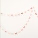 Peach and antique pink paper butterflies garland - wall decor
