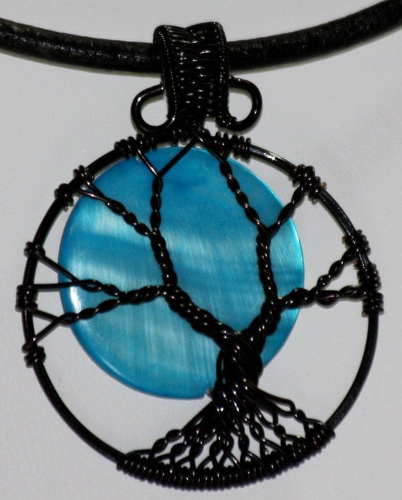 Once in a Blue Moon Tree of Life Pendant