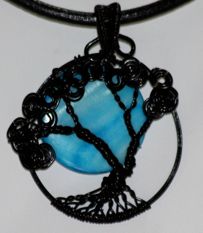Once in a Blue Moon Tree of Life Pendant