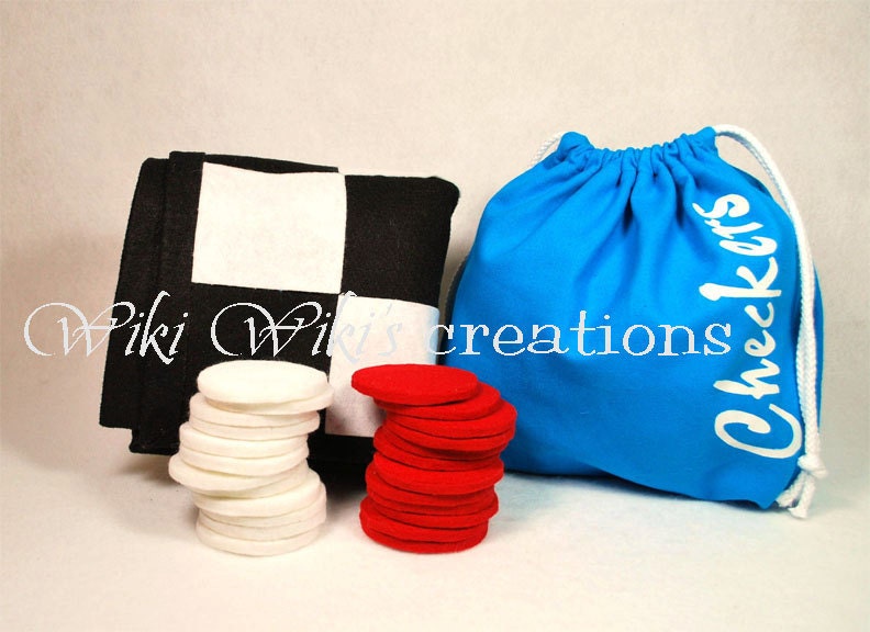 Giant Checkers Game With Bag