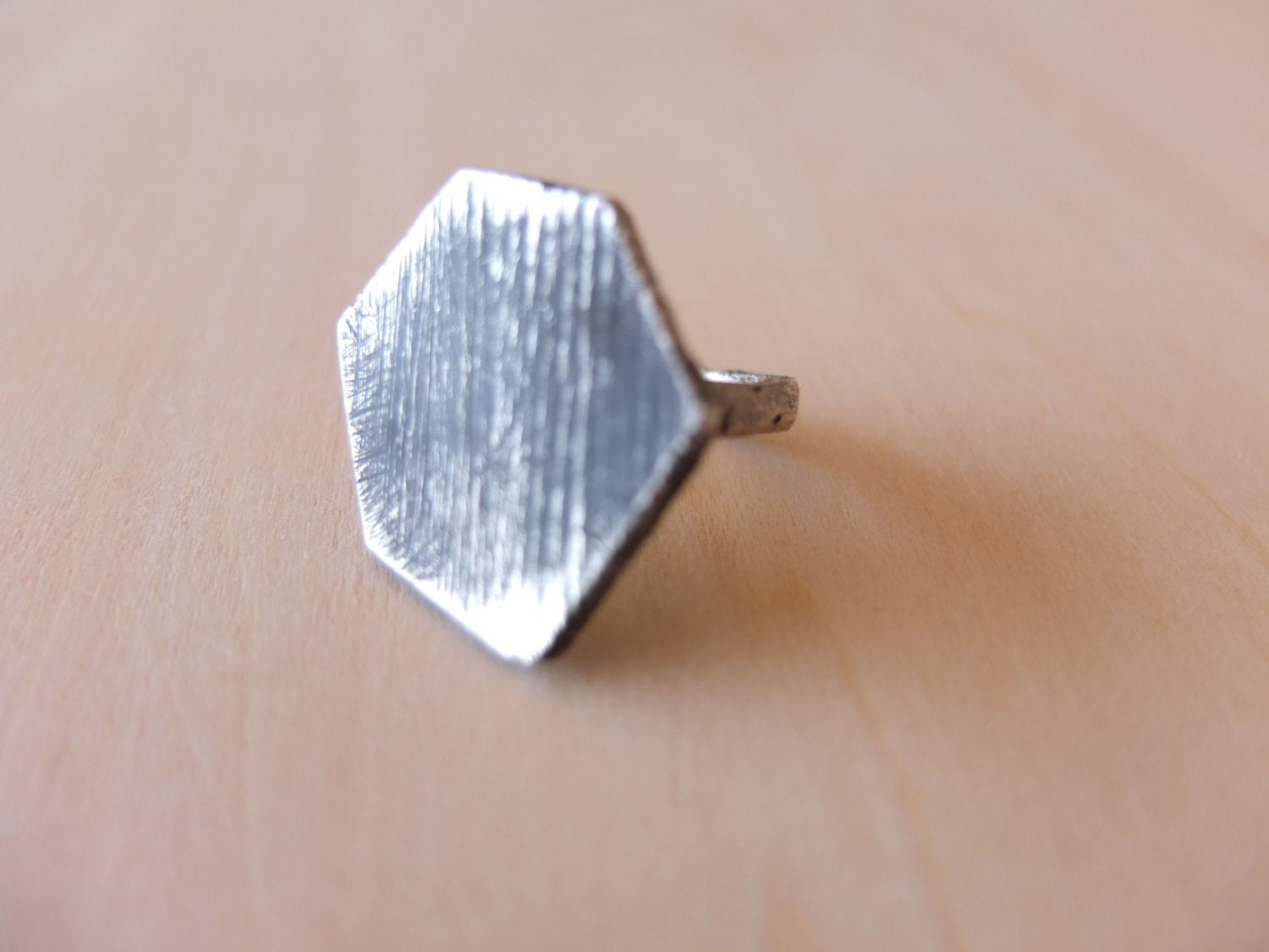 Sterling Silver Geometric Ring