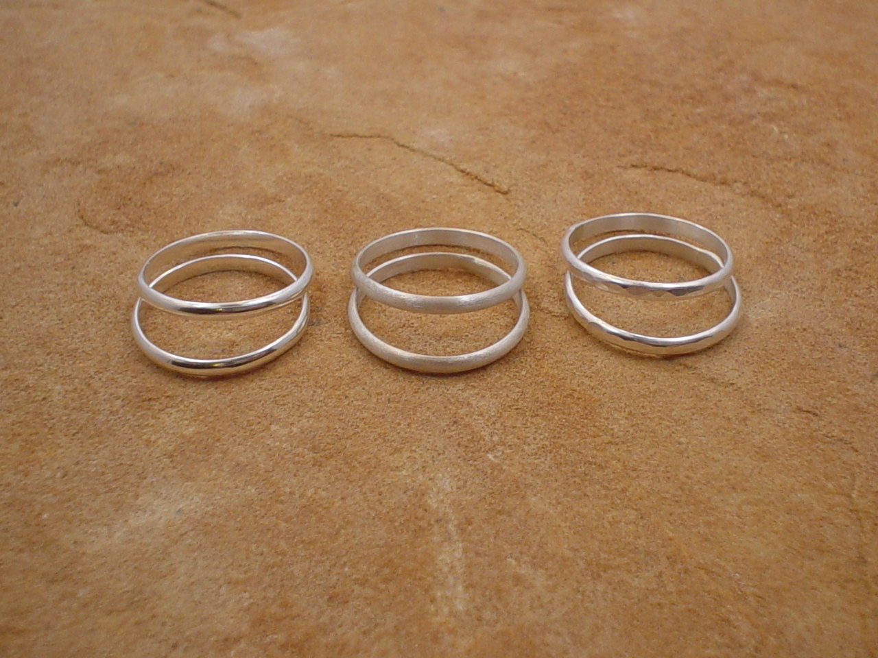 Sterling Silver Stacking Band Made to Order in Your Size and Choice of Finish
