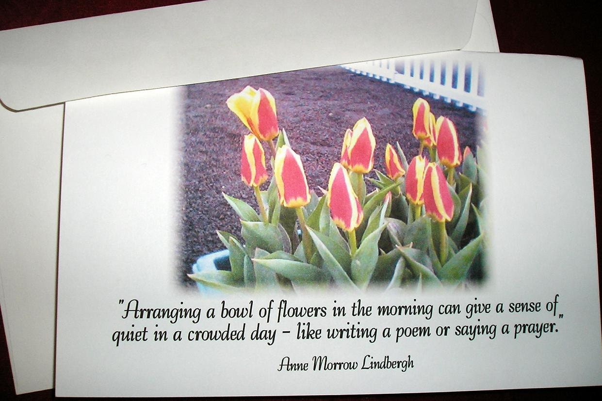 Spring Tulips Note Card