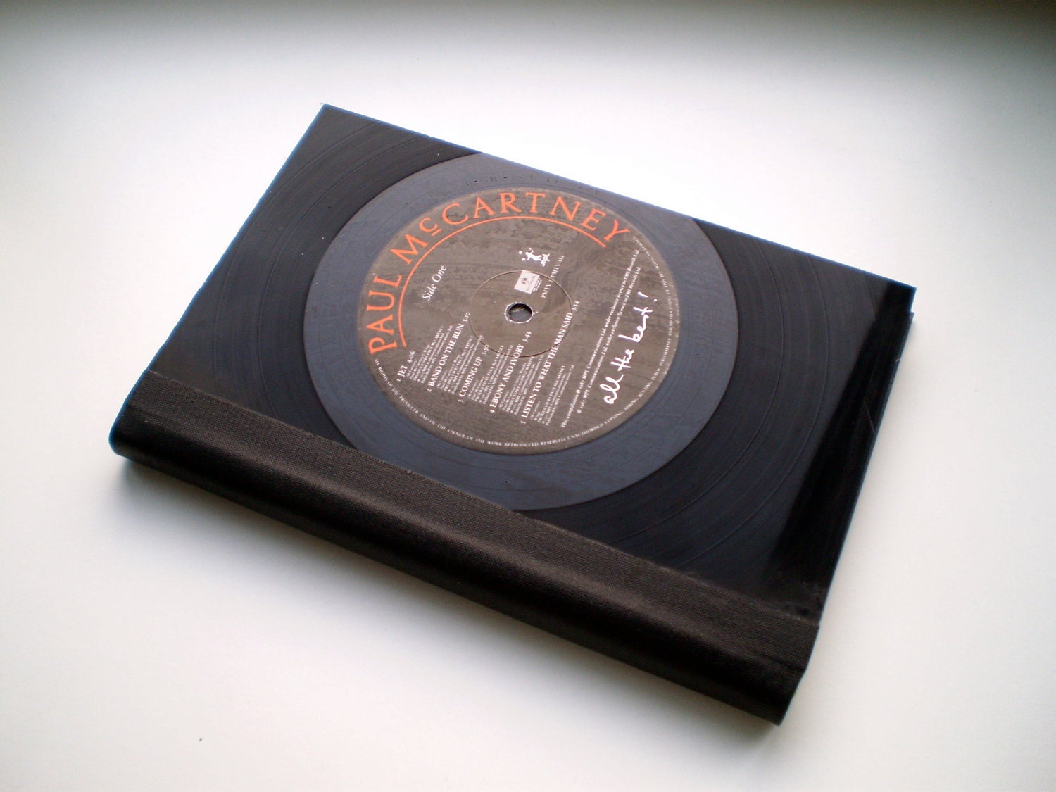 Lined Paper Notebook Journal, Vinyl Record Cover, Paul McCarthey, Beatles