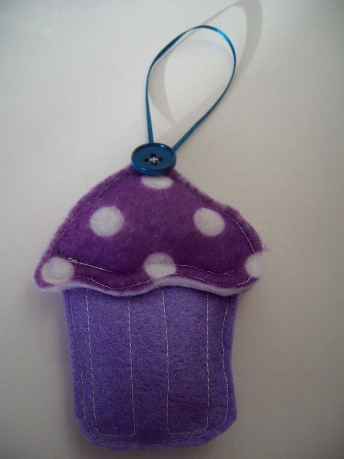 Purple Felt Cupcake Decoration