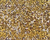 Animal Print, Cheetah Print Fabric, Animal Skin Fabric, Brown Fabric, 1 yard fabric