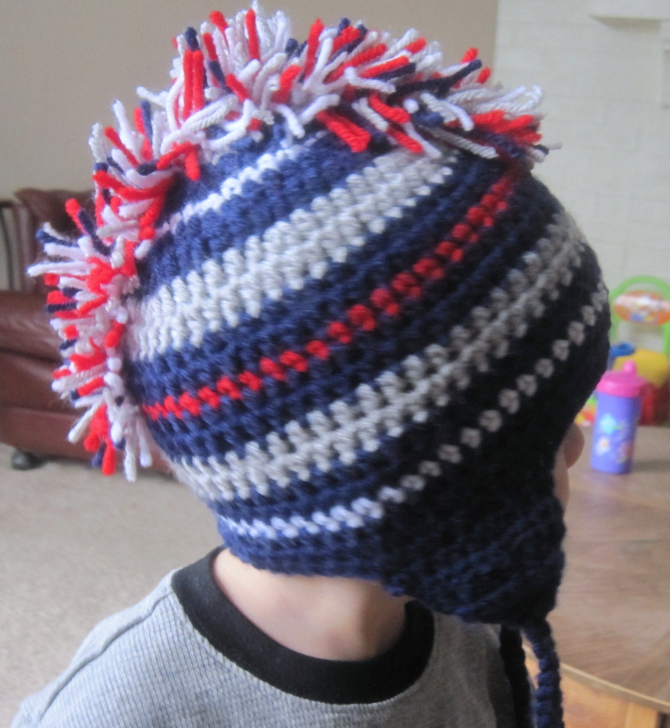Items similar to Crochet Mohawk Hat - Newborn-Adult ...