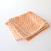 Vintage Vera silk scarf in dreamy colors of orange and cream