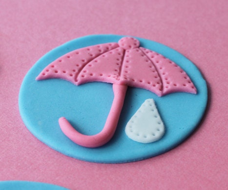 Spring Fondant Cupcake Toppers