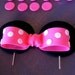 Minnie Mouse Ears and Bow Cake Topper Set