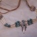 Bone and Glass Crow Bead Choker Necklace by PrimitiveDesignsTX