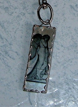 Angel of Peace Original Art Necklace Amulet