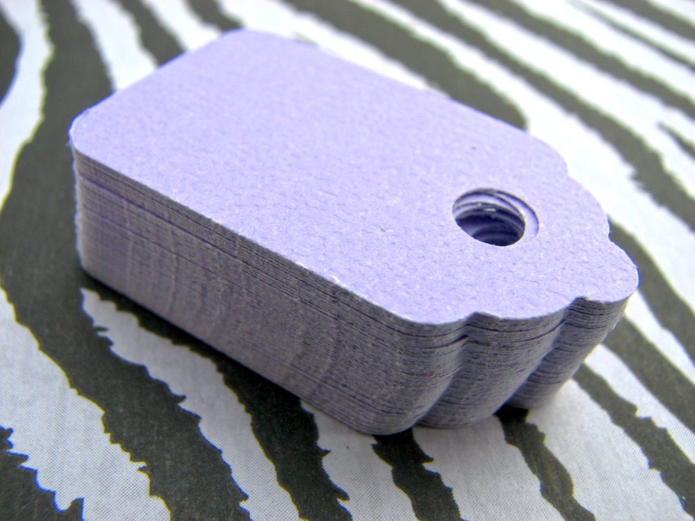 Handmade Gift Tags 50 Lilac Linen Textured Cardstock-Medium