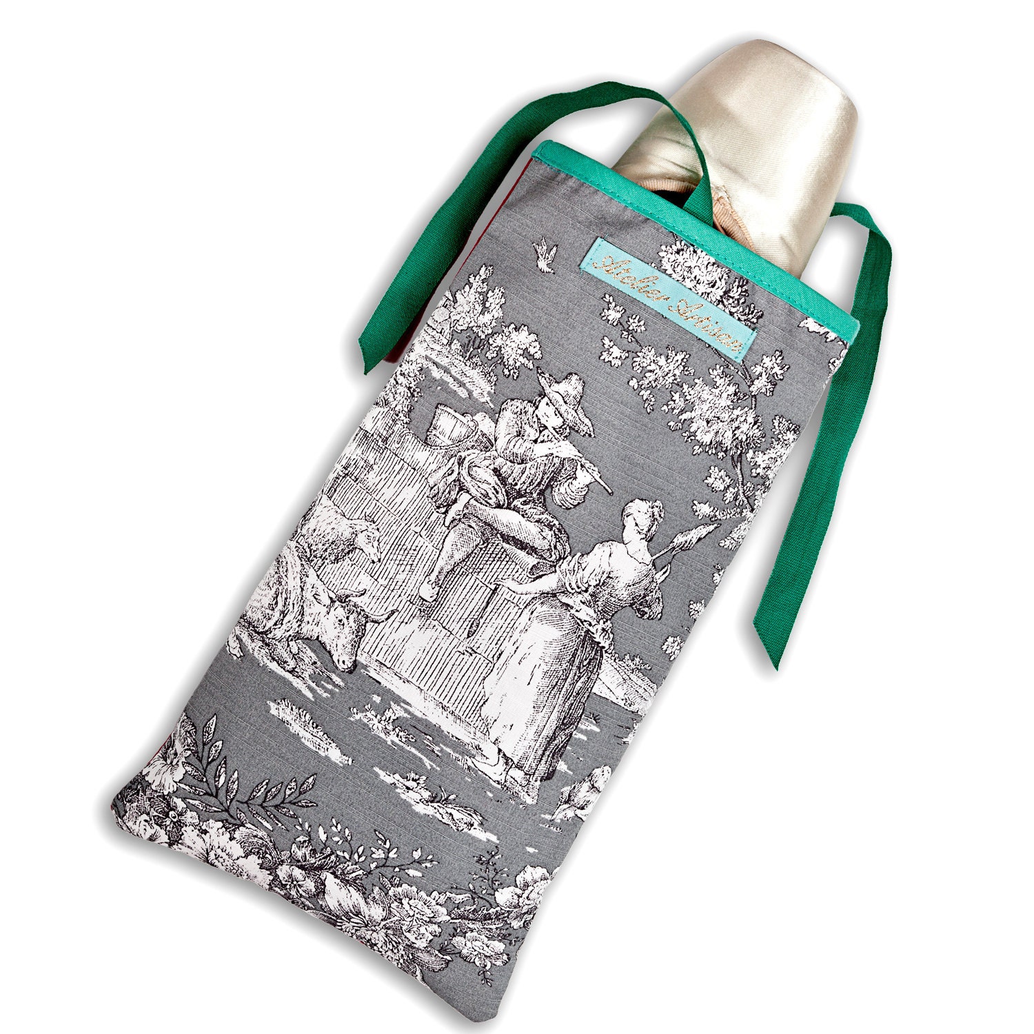 Pastoral Grey Ballet Pointe Bag