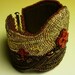 Calvary - Bead Embroidered Cuff Bracelet