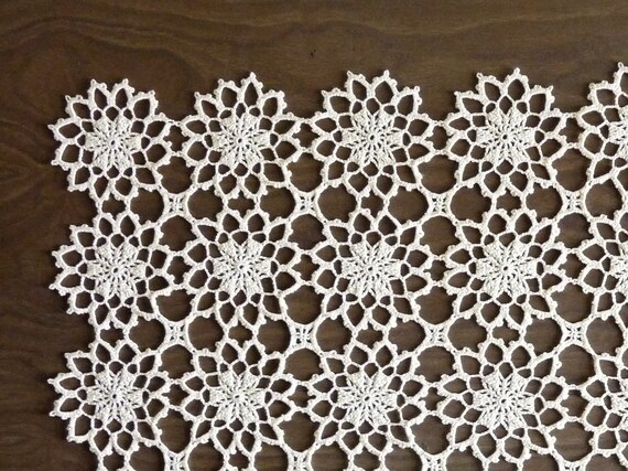 yellow runner yellow SunisSerendipity Pale cotton runner crochet  table by cotton table