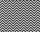 Remix Zigzag in Black and White by Ann Kelle for Robert Kaufman Fabrics, Half Yard, 1/2 Yard