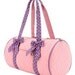 Medium 18" Embroidered Personalized pink and lavender Duffel Bag with removable bows