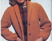 PDF FILE Knit Pattern pdf file - Textured Knit Sweater 201268 Vintage