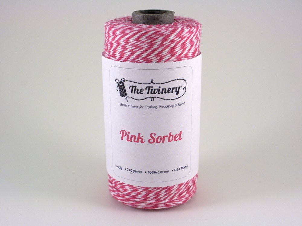 Pink Sorbet Bakers Twine 240 Yards Full Spool The Twinery