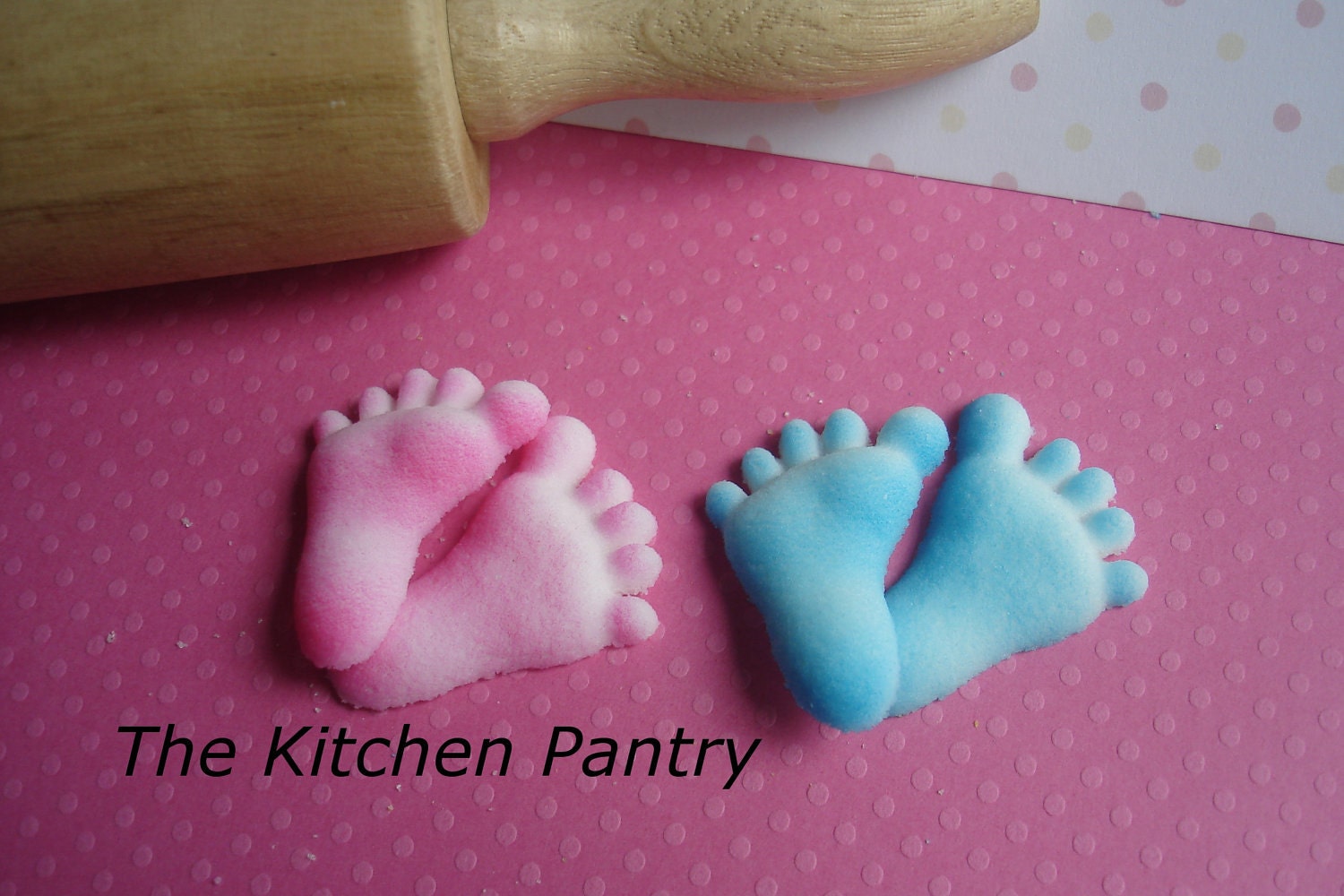 Baby Feet Sugar Decorations 12 Baby Shower by TheKitchenPantry ...