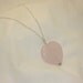 Large Rose Quartz Heart Necklace