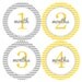 Yellow and Grey Gray Chevron Monthly Onesie Stickers for New Mom..Modern Baby Girl or Baby Boy...Favorite Baby Shower Gift...Month Stickers