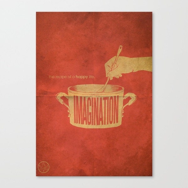Imagination Motivational Typography Poster Art Prints