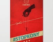 KONY2012 and STOPKONY Art Print