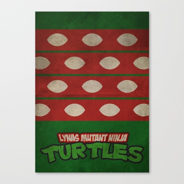LYNAS Mutant Ninja Turtles III Minimalist Poster