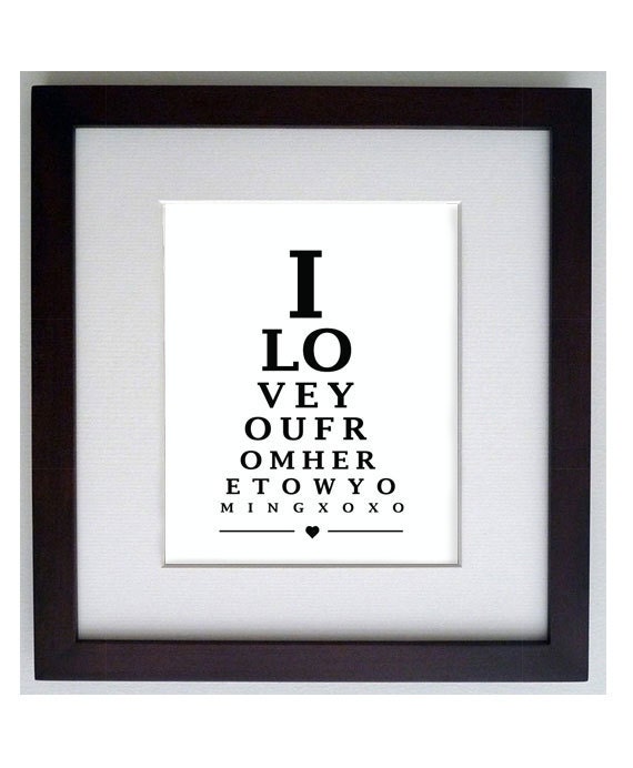 WYOMING, USA. Eye Chart - 8 x 10 motivational inspirational digital print design art