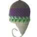 Hand Knit Hat, Earflap Women, Men Handknit Earflap Hat, Original Icelandic Design, Handknit Wearable Art Earflap Hat 1, FREE US SHIPPING