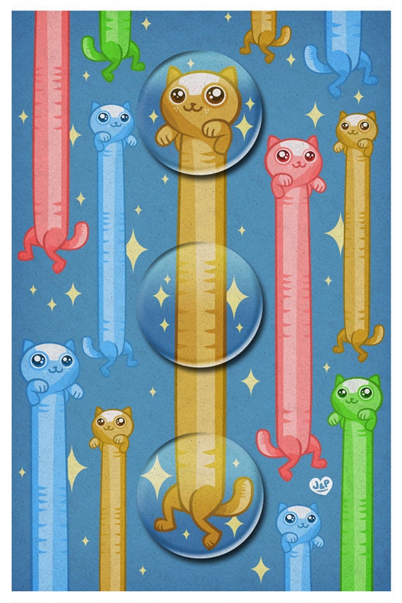 Long Cat Buttons (are long)