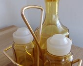 Vintage 1950's unused Cruet / condiments set