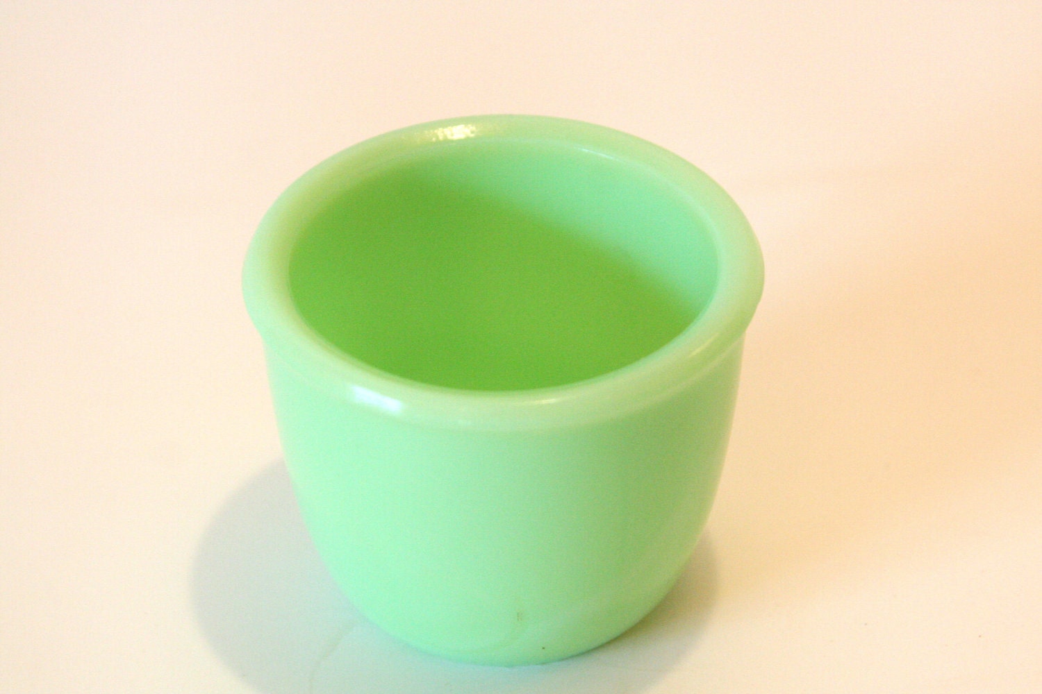 REDUCED Vintage Rare Hard To Find McKee Jadeite Green Custard Cup Fire King Small bowl dish